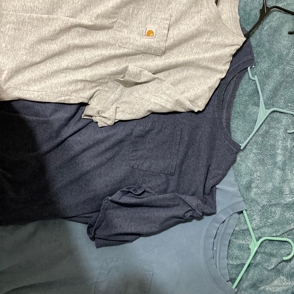 3x & 4x tee shirts carhartt and plan with pockets